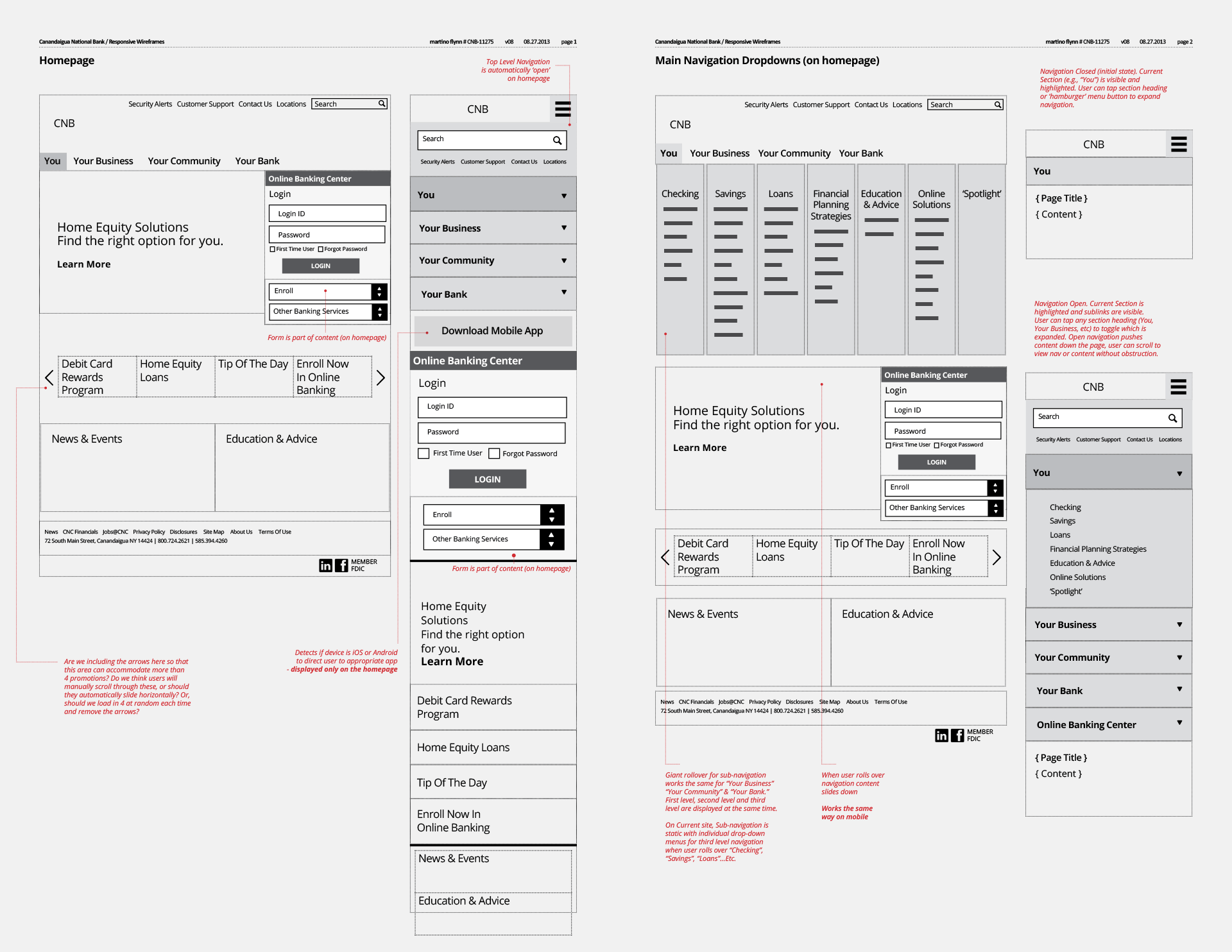 Bank Website UI UX Design