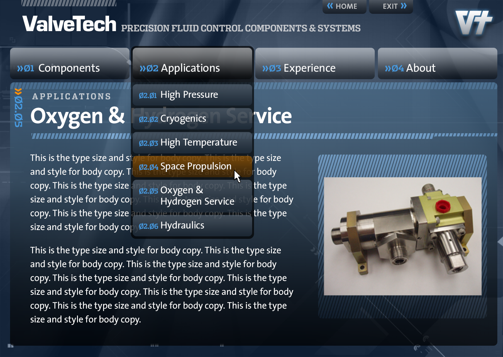 Valvetech Interface