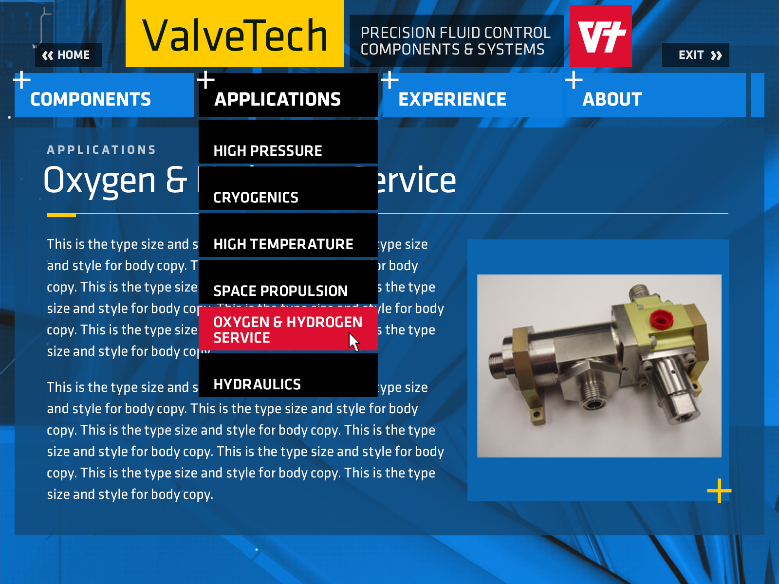 Valvetech Interface